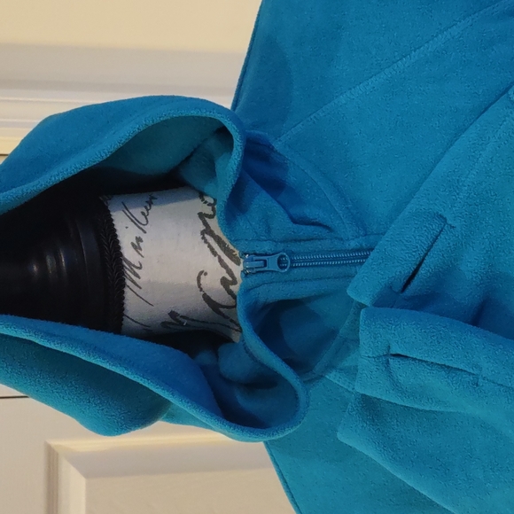 Z by Zella Hooded Polar Fleece Zip Front Jacket Size Large - Picture 3 of 11